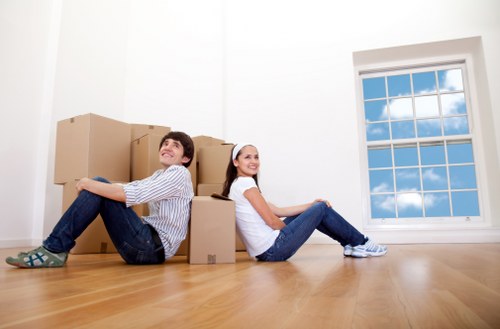Protected furniture prepared for small removals transport