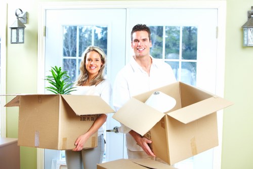 Professional office removals in Wennington transporting desks and business equipment