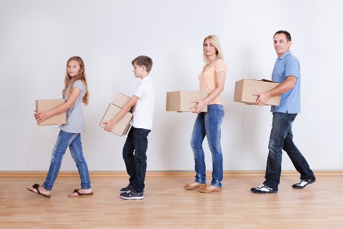 Prepared home move in Wennington with labelled boxes and essentials